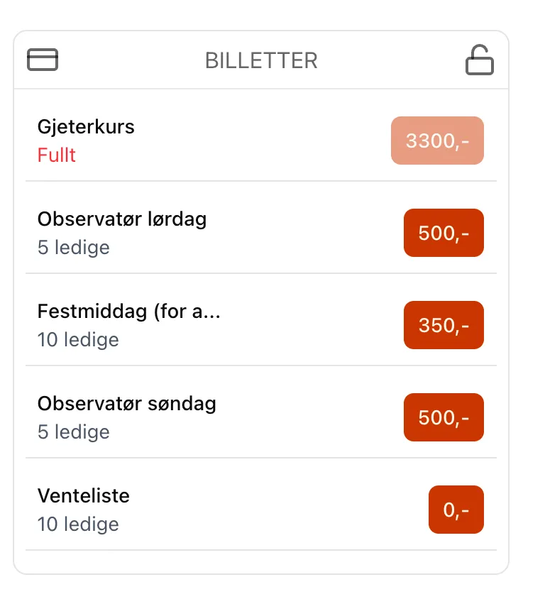 Billetter